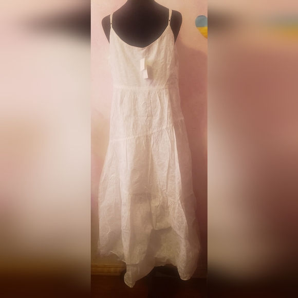 Club Monaco White Flowy Dress - Picture 3 of 6